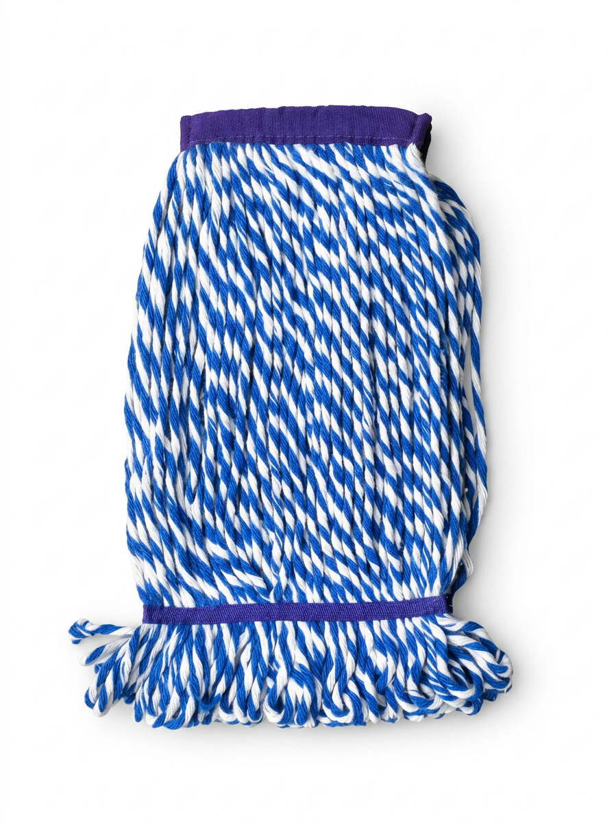 Floor Cleaning Mop, Mix Color, Refill with Cover — Loop End